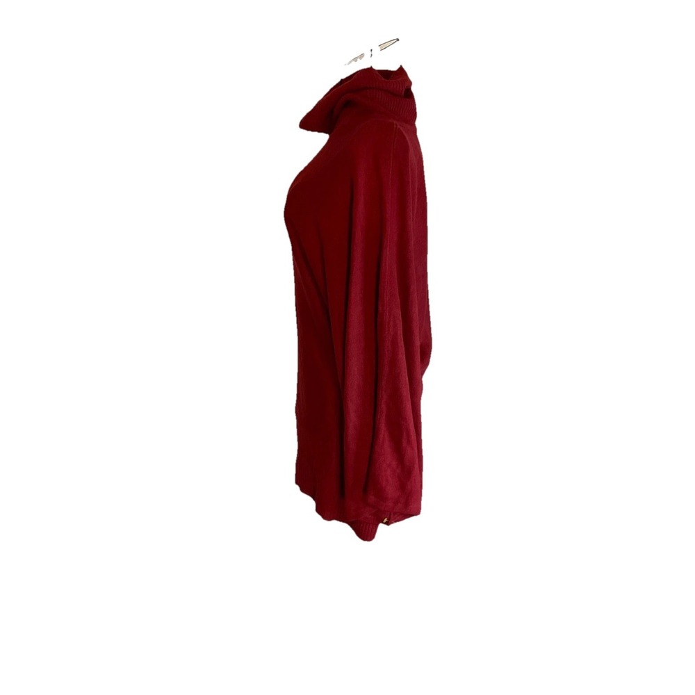 BCBG MAXAZRIA Women's Red Cowl Neck Pullover Long Sleeve Sweater Size M - Picture 5 of 8